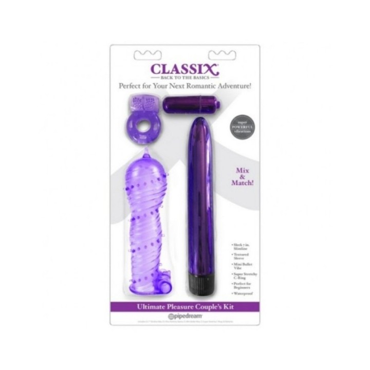 BALA CLASSIX ULTIMATE PLEASURE COUPLES KIT PURPLE
