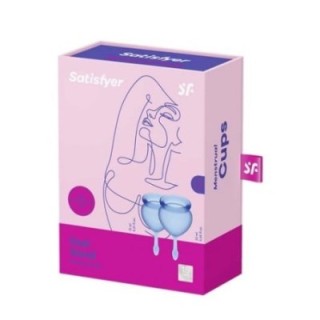 COPA MENSTRUAL SATISFYER FEEL GOOD MENSTRUAL CUP DARK BLUE